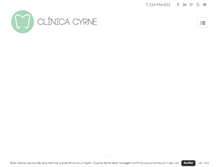 Tablet Screenshot of clinicacyrne.com